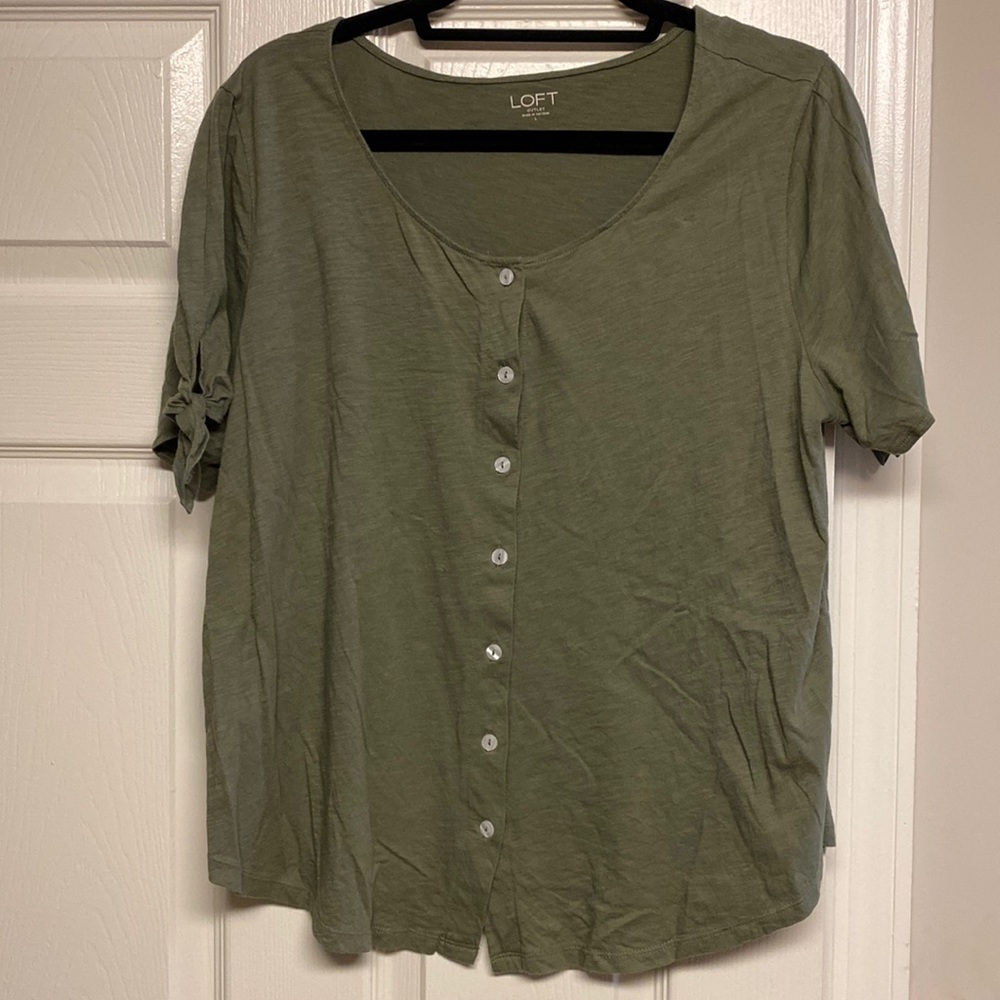 Olive green loft shirt